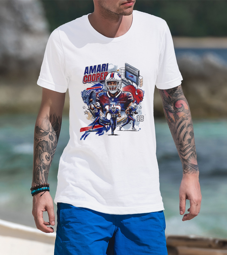 Amari Cooper Football 18 Stadium Buffalo Bills T-Shirt