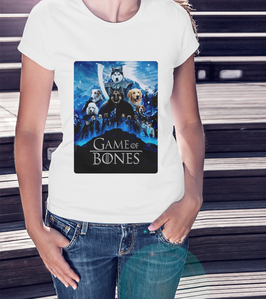 Game Of Bones Dogs Adventure With Thrones And Winter Canines T-Shirt