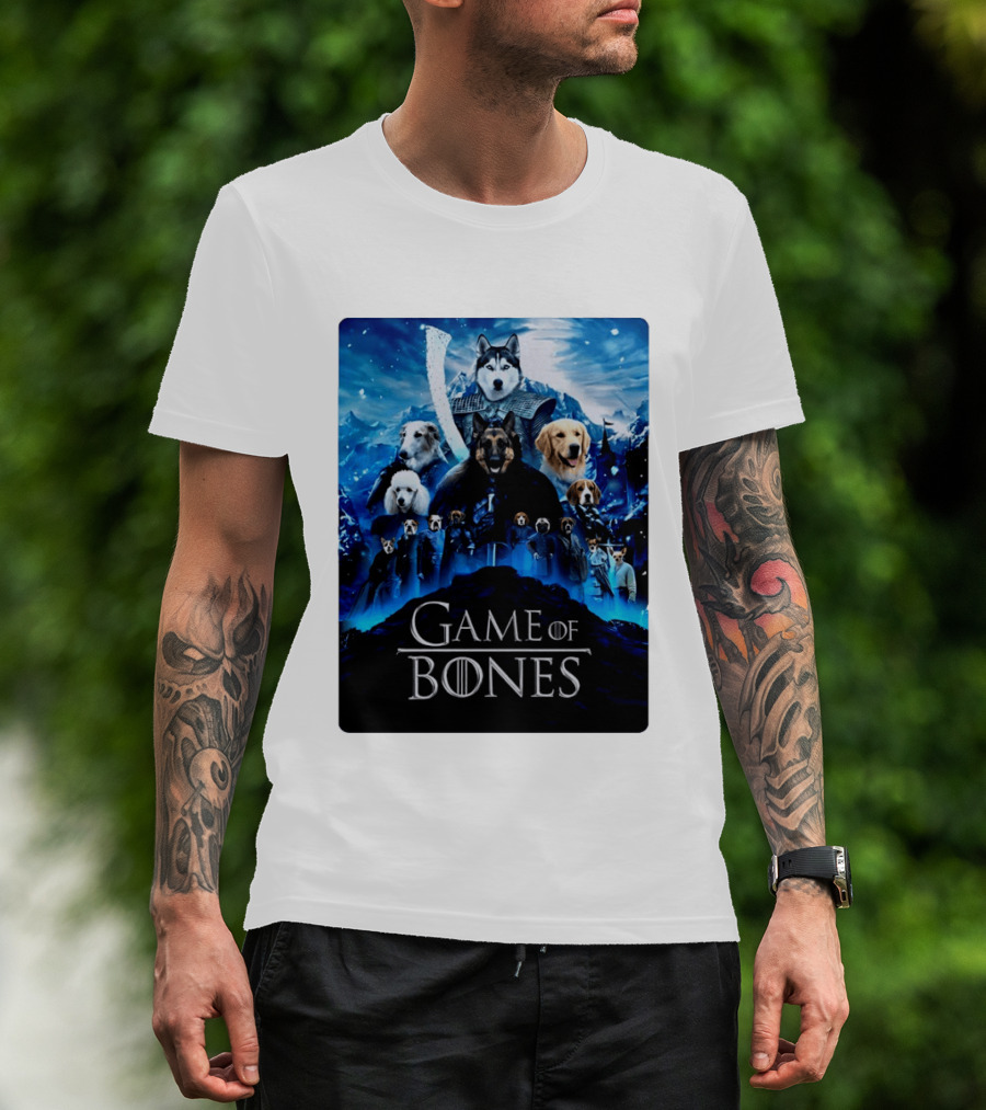 Game Of Bones Dogs Adventure With Thrones And Winter Canines T-Shirt