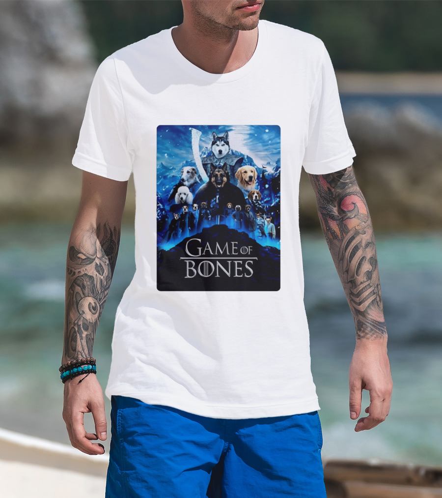 Game Of Bones Dogs Adventure With Thrones And Winter Canines T-Shirt