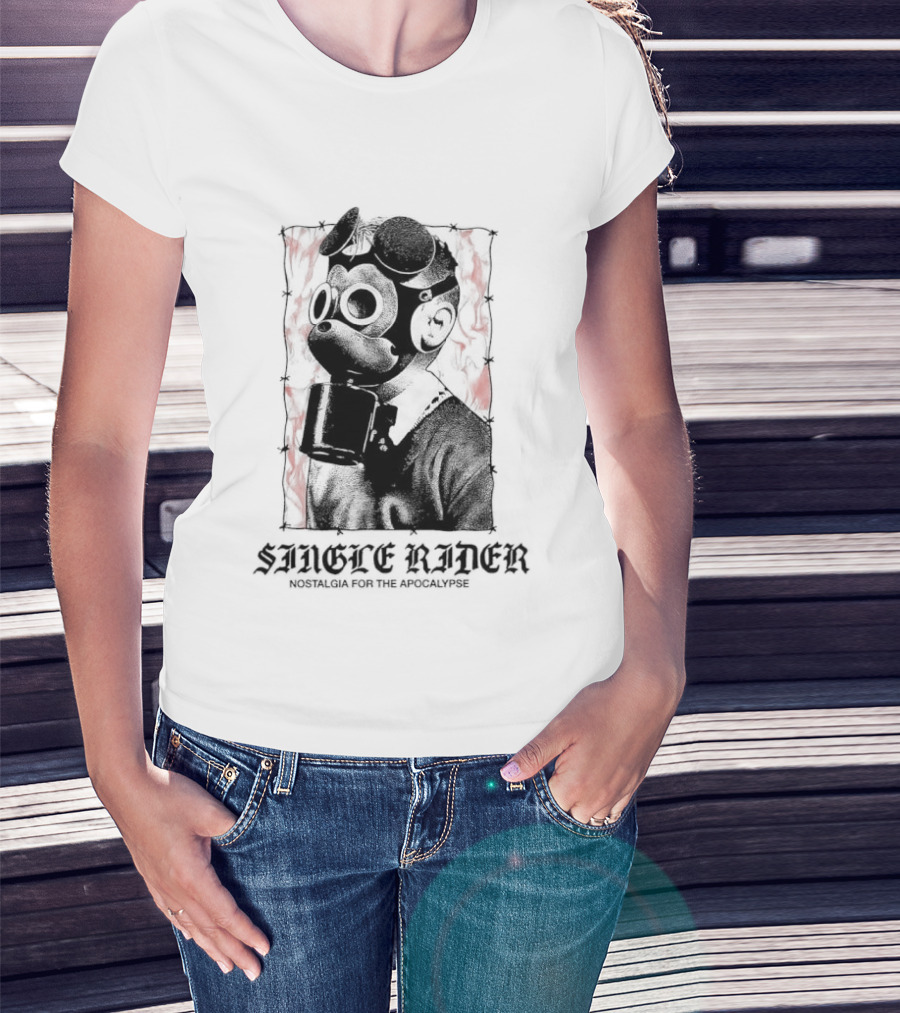 Smoke Rides Walt Disney's Gas Mask Nostalgia For The Apocalypse Halloween T-Shirt