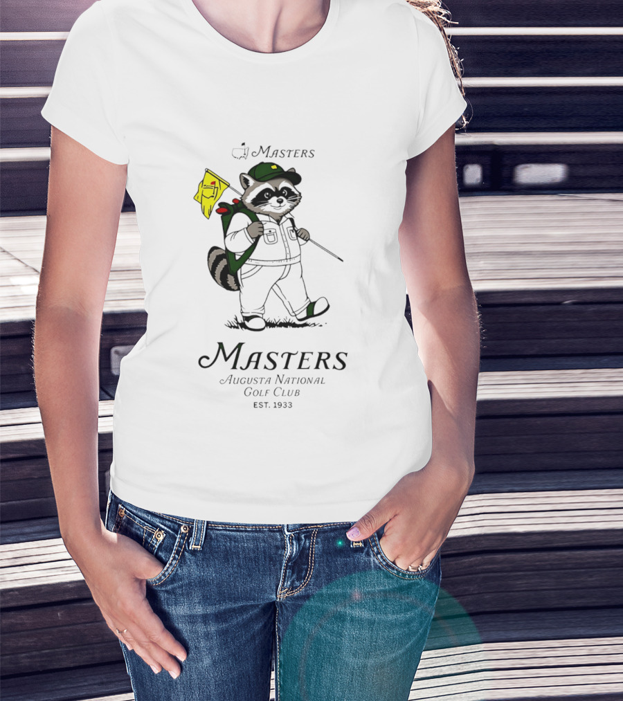 Masters Raccoon Augusta National Golf Club Est. 1933 T-Shirt