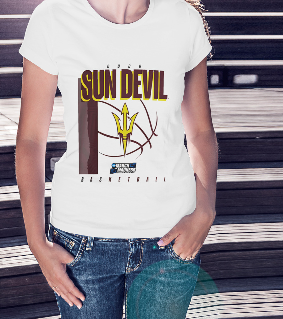 Arizona State Sun Devil Basketball March Madness 2026 T-Shirt