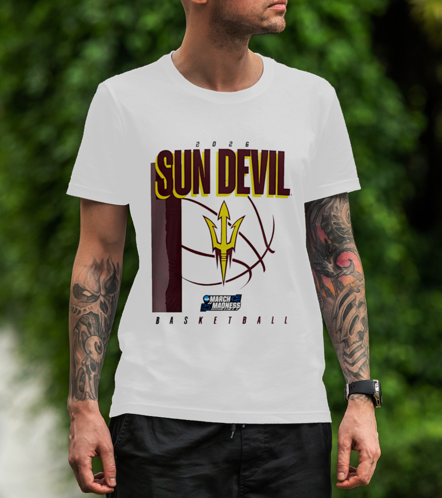Arizona State Sun Devil Basketball March Madness 2026 T-Shirt
