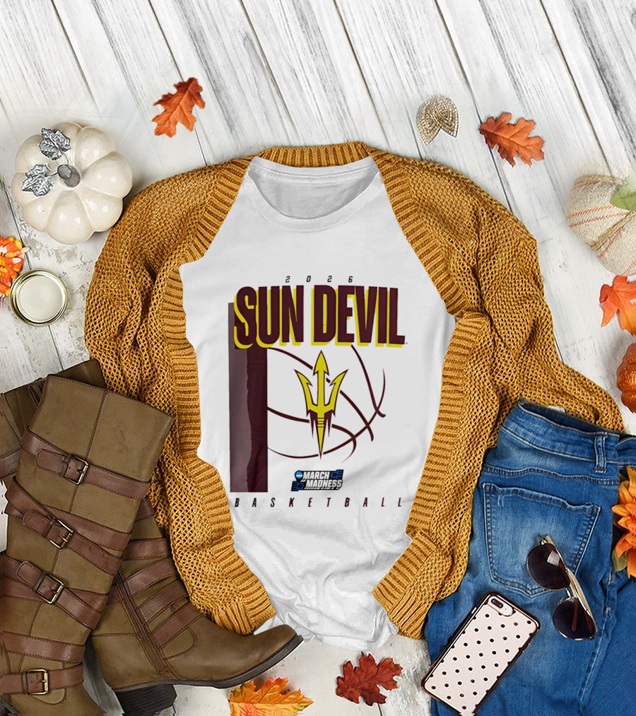 Arizona State Sun Devil Basketball March Madness 2026 T-Shirt