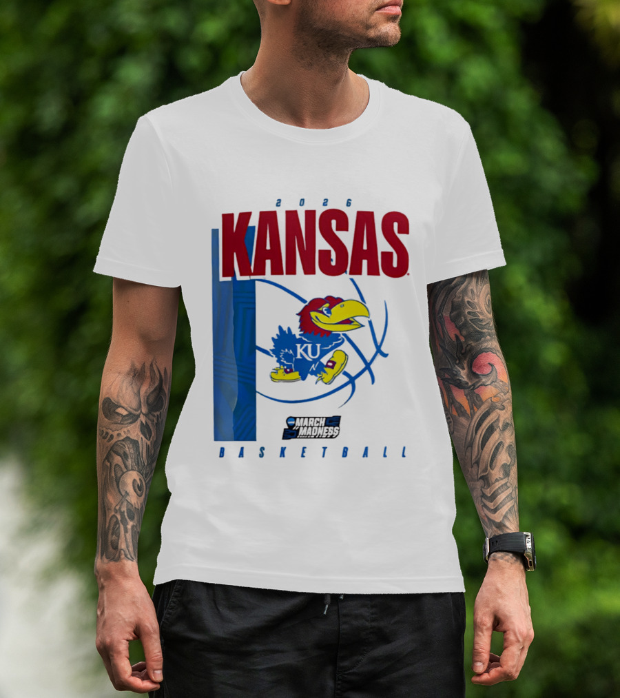 Kansas Jayhawks 2026 NCAA March Madness Basketball T-Shirt