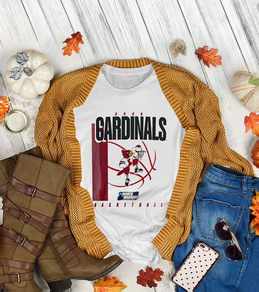 2026 Cardinals March Madness Basketball NCAA T-Shirt