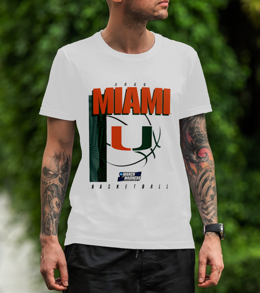 2026 Miami Hurricanes March Madness Basketball NCAA T-Shirt