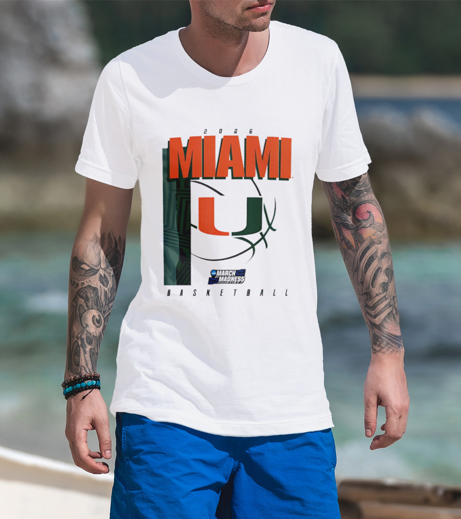 2026 Miami Hurricanes March Madness Basketball NCAA T-Shirt