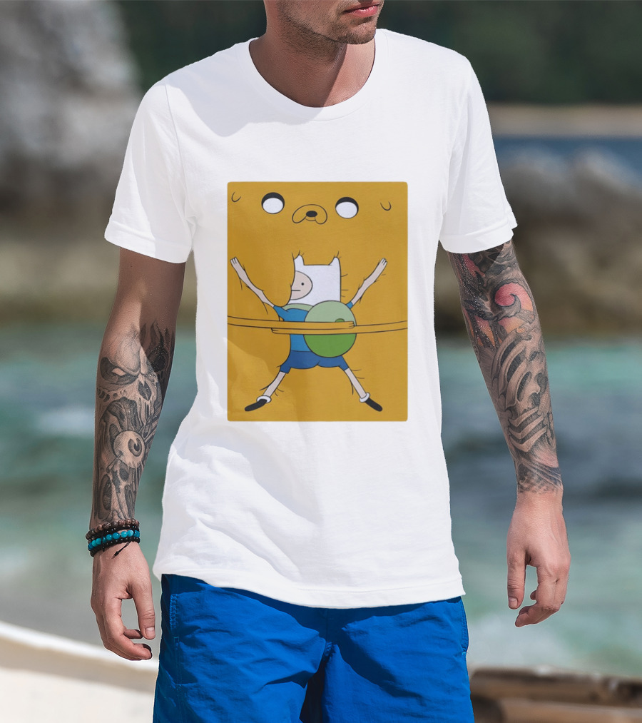 Adventure Time Finn And Jake Bro Hug T-Shirt