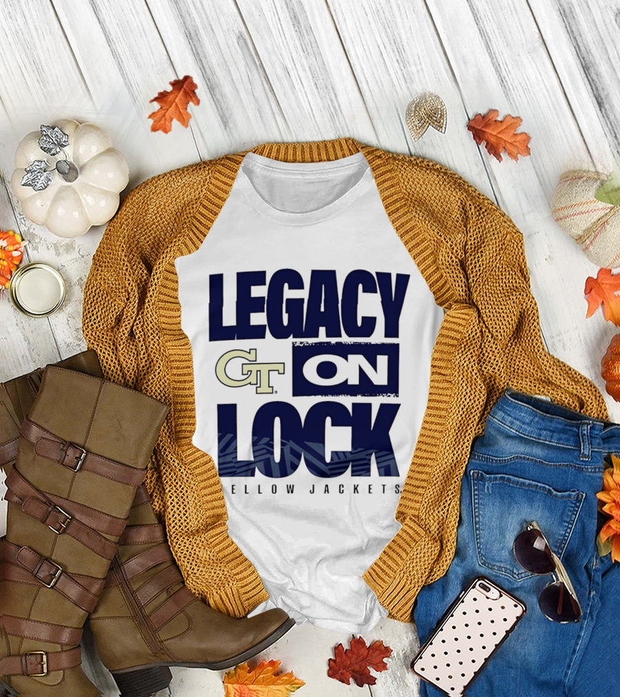 Georgia Tech GT Legacy On Lock Yellow Jackets 2026 March Madness T-Shirt