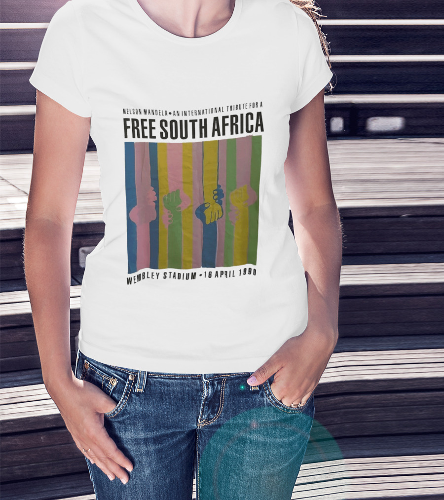 Nelson Mandela An International Tribute For A Free South Africa Wembley Stadium 10 April 1990 T-Shirt