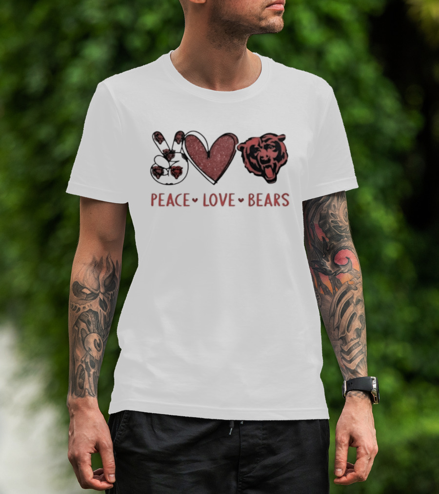 Peace Love Chicago Bears T-Shirt