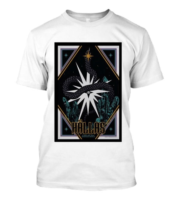 Hällas Berlin Germany Heimathafen Neukölln Tour March 21 2026 Star Snake Eye Crystals T-Shirt