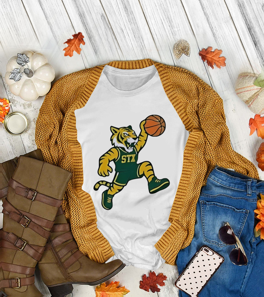 Northern Michigan Wildcats Basketball STX Tiger Dunking T-Shirt