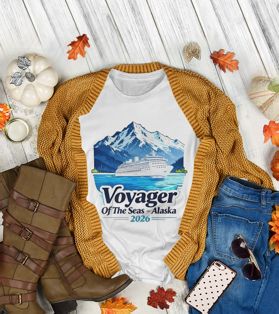 Voyager of the Seas Alaska 2026 Cruise Adventure Glacier Voyage T-Shirt