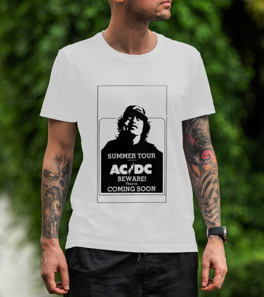 AC DC Summer Tour Beware Coming Soon T-Shirt