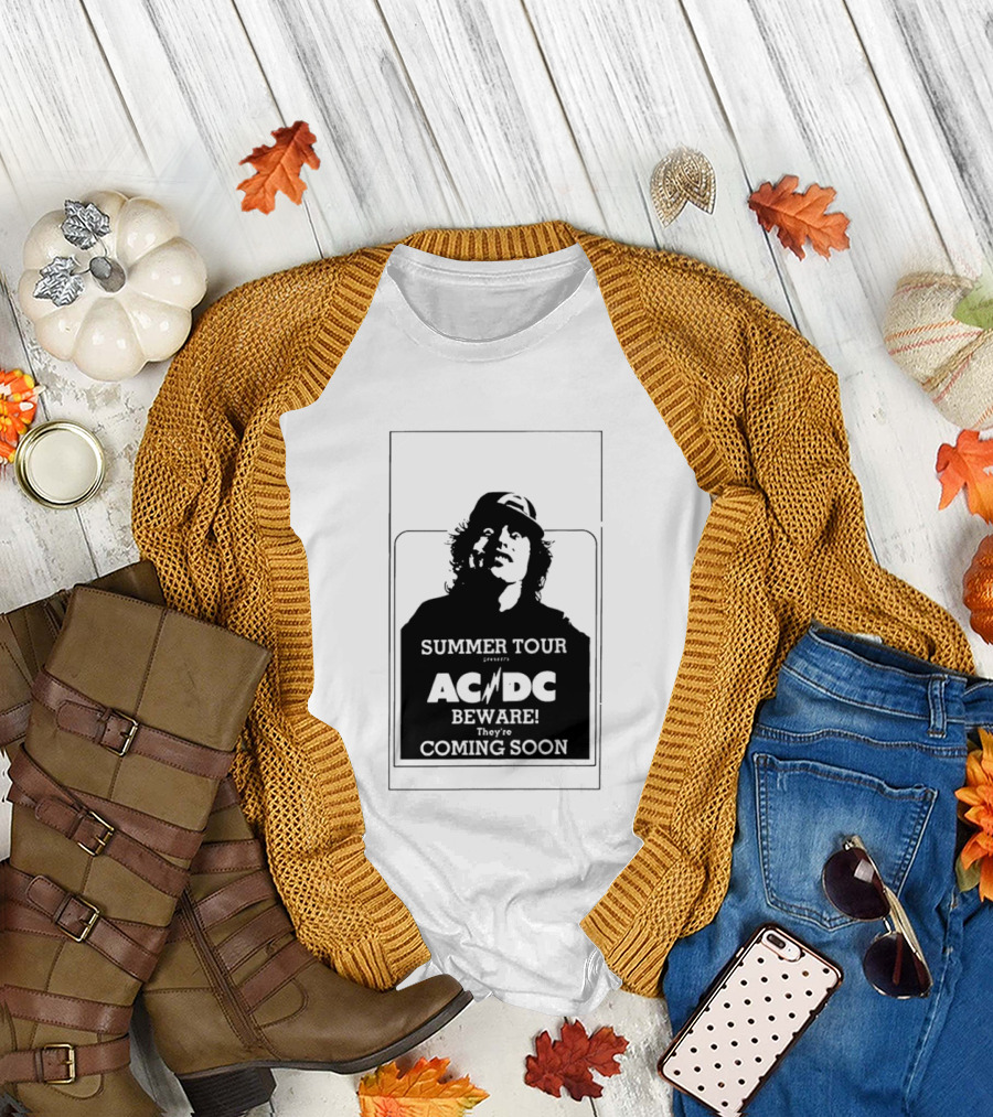AC DC Summer Tour Beware Coming Soon T-Shirt