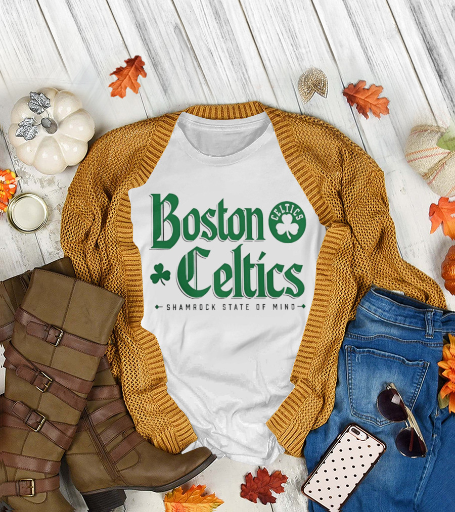 Boston Celtics Shamrock State of Mind St Patrick's Day T-Shirt