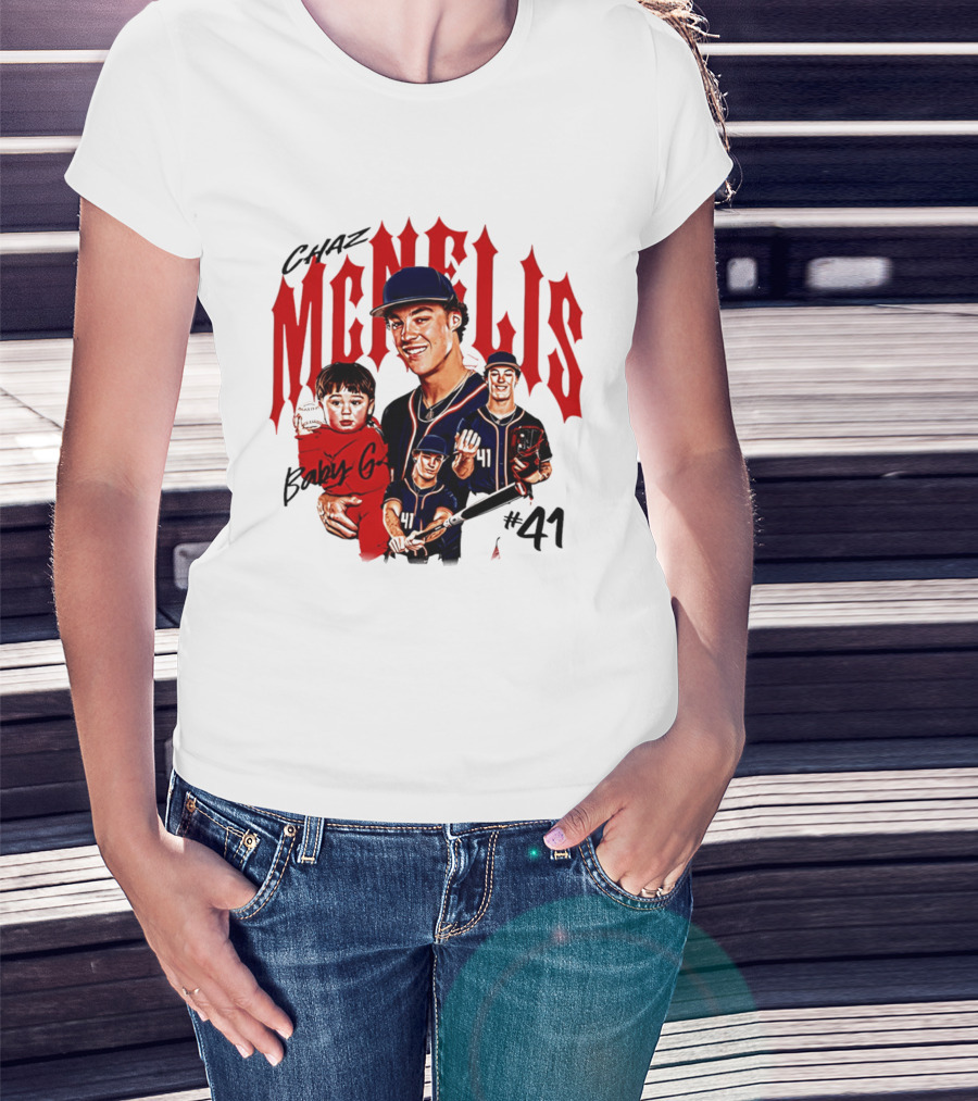 Chaz McNelis Baby G Arizona Baseball Player #41 Collage T-Shirt