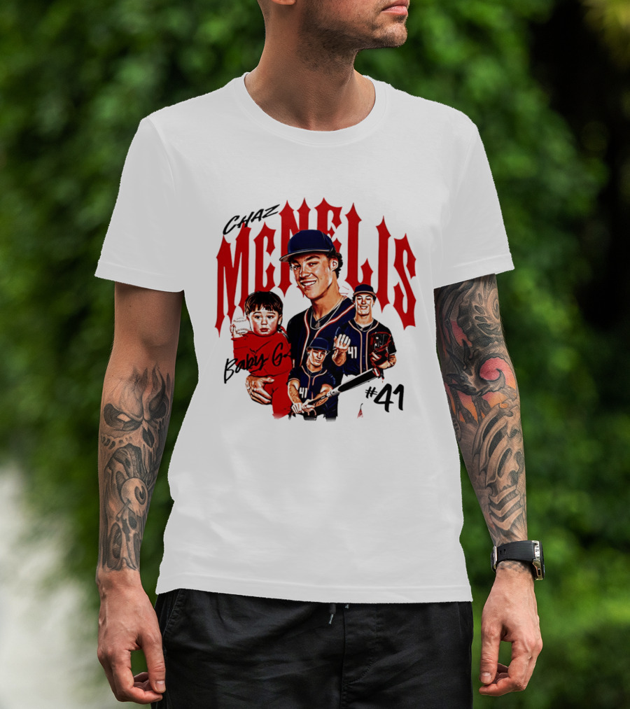 Chaz McNelis Baby G Arizona Baseball Player #41 Collage T-Shirt