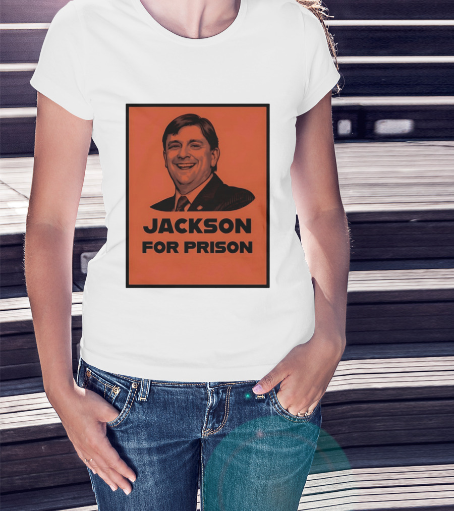 Jackson For Prison Political Satire Red T-Shirt