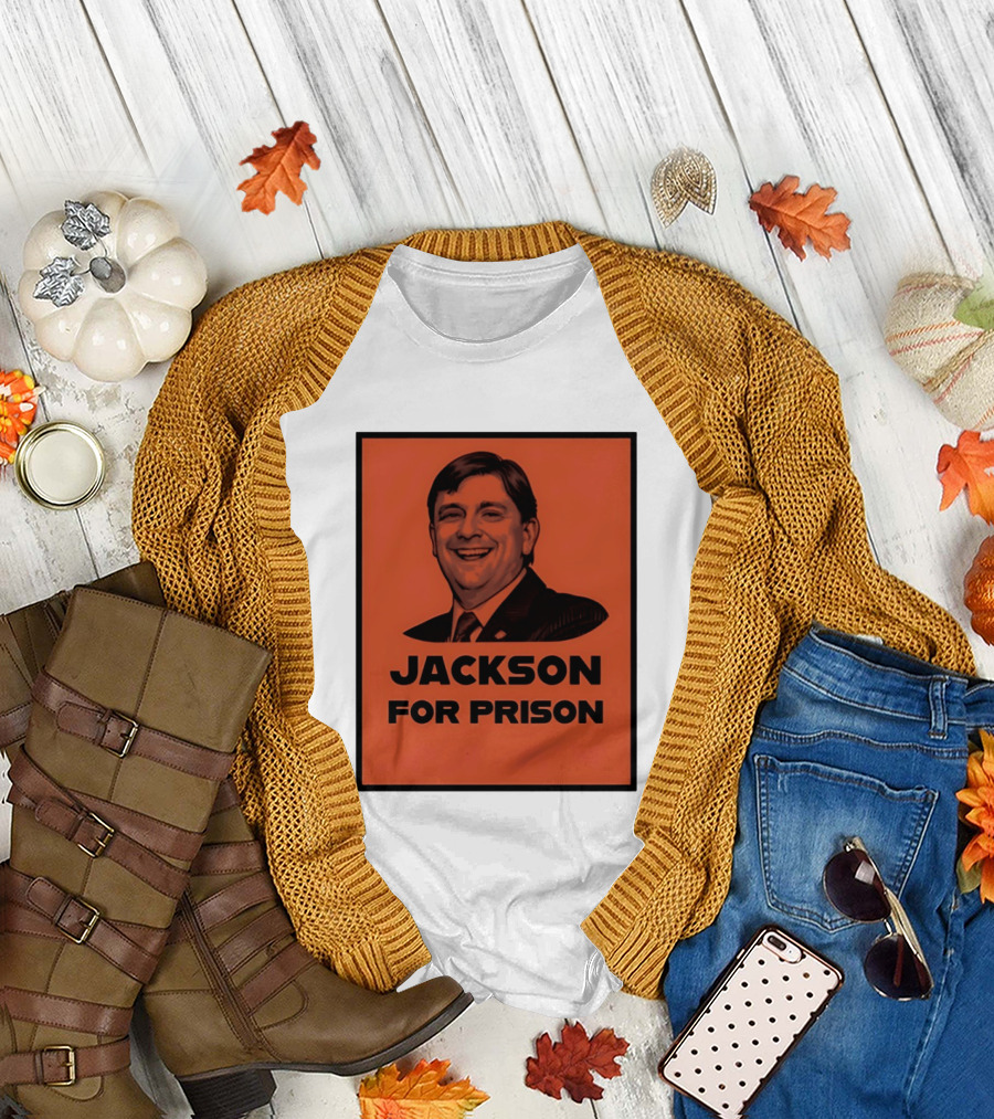 Jackson for Prison Political Satire Red T-Shirt