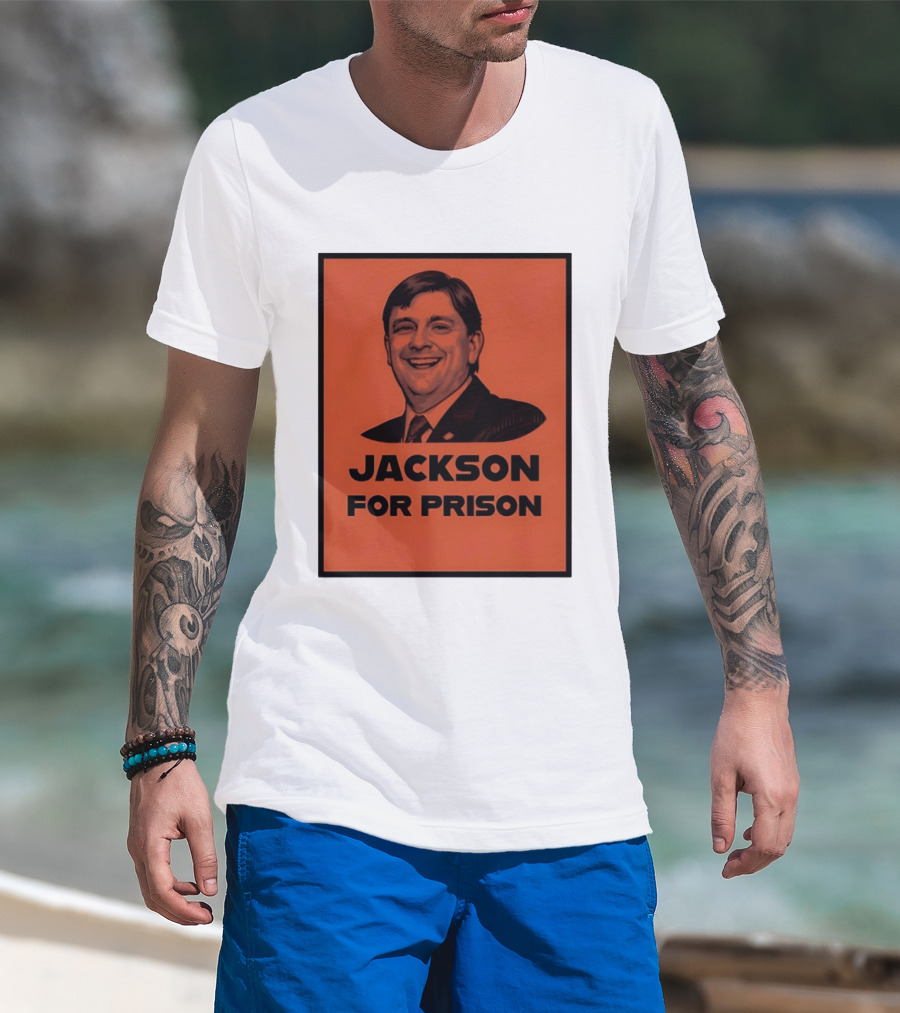 Jackson For Prison Political Satire Red T-Shirt
