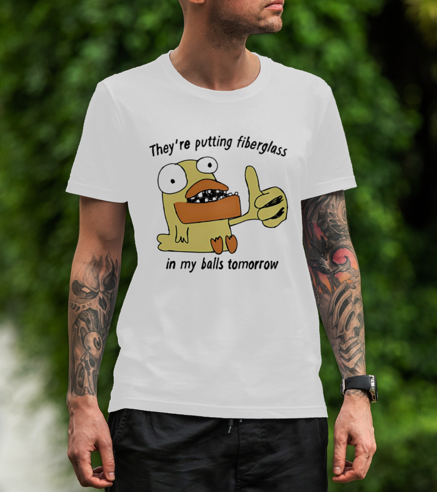 Ducky Momo They're Putting Fiberglass In My Balls Tomorrow Phineas And Ferb T-Shirt