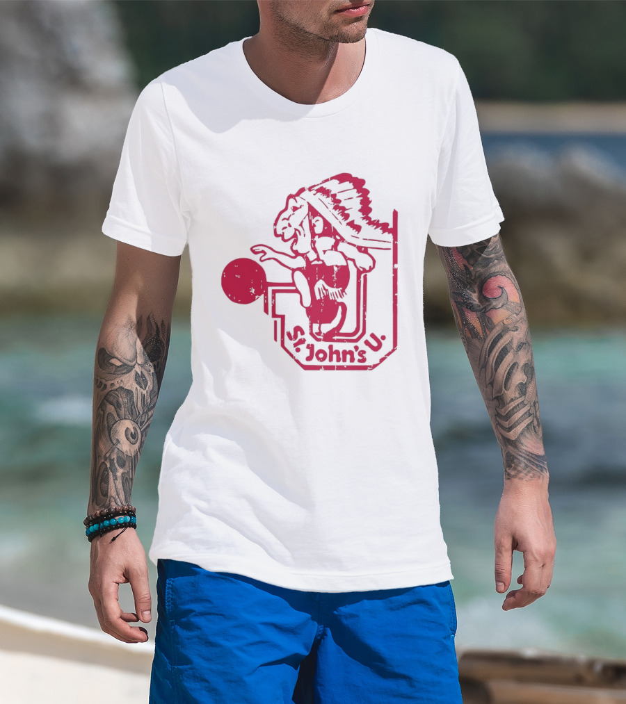St John's University 1974 1988 Basketball T-Shirt