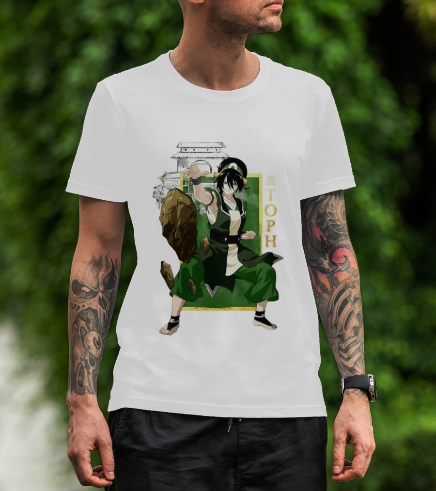 Toph Beifong Earthbending Avatar Character Art With Ba Sing Se T-Shirt