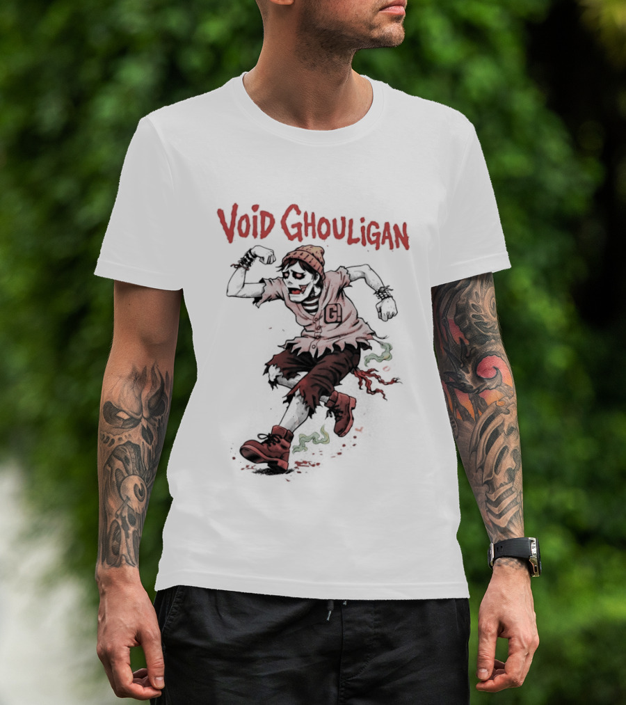 Void Ghouligan Zombie Halloween Character Running T-Shirt