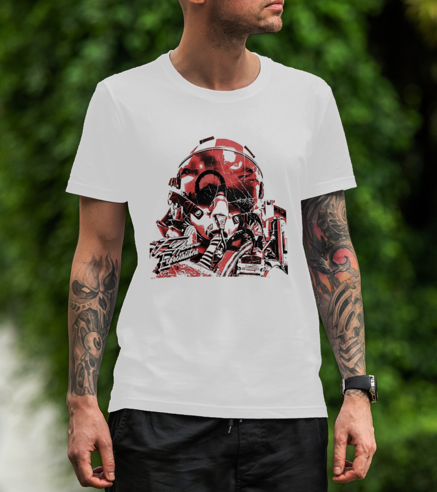 Fly As Eli Fly Above Expectations Fighter Pilot Helmet T-Shirt