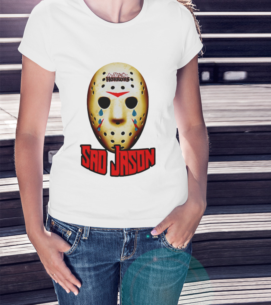 Astros Horrors Sad Jason Voorhees Mask Baseball Tears T-Shirt