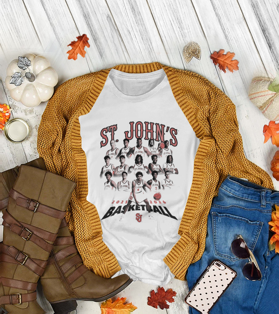 St John's Basketball 2025 2026 Team SJ T-Shirt