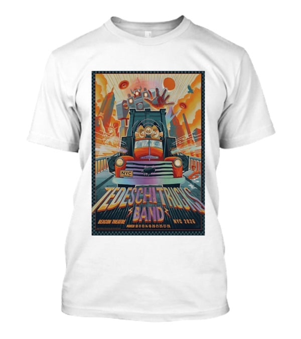 Tedeschi Trucks Band NYC Beacon Theatre March 2026 Robot Truck T-Shirt