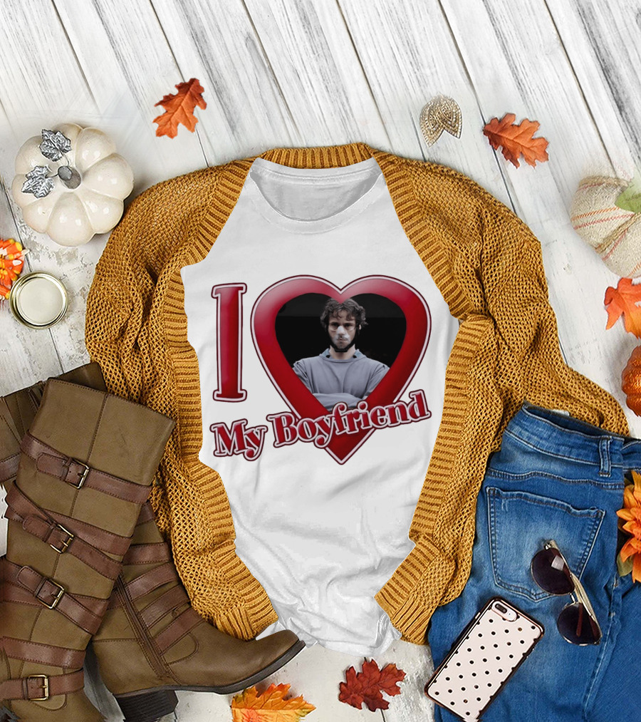 I Love My Boyfriend Will Graham Heart Image T-Shirt