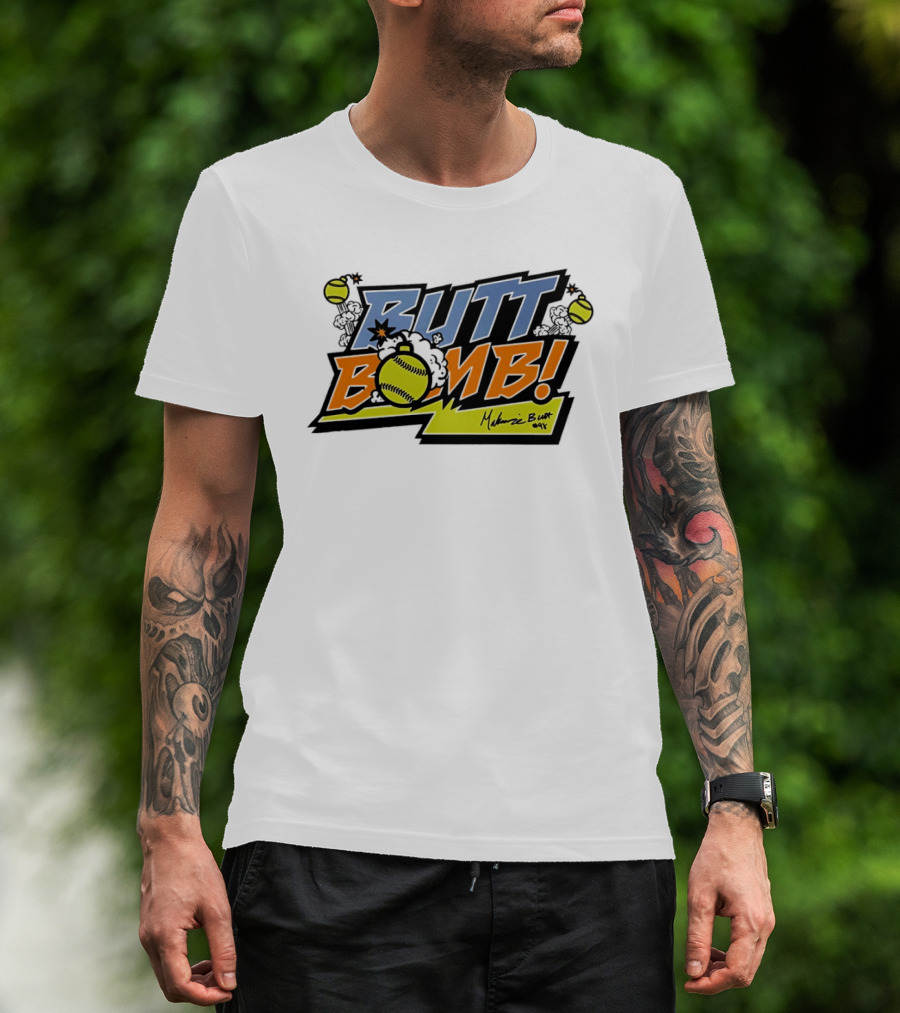 Butt Bomb Softball Explosion Melanie Butt Vols T-Shirt