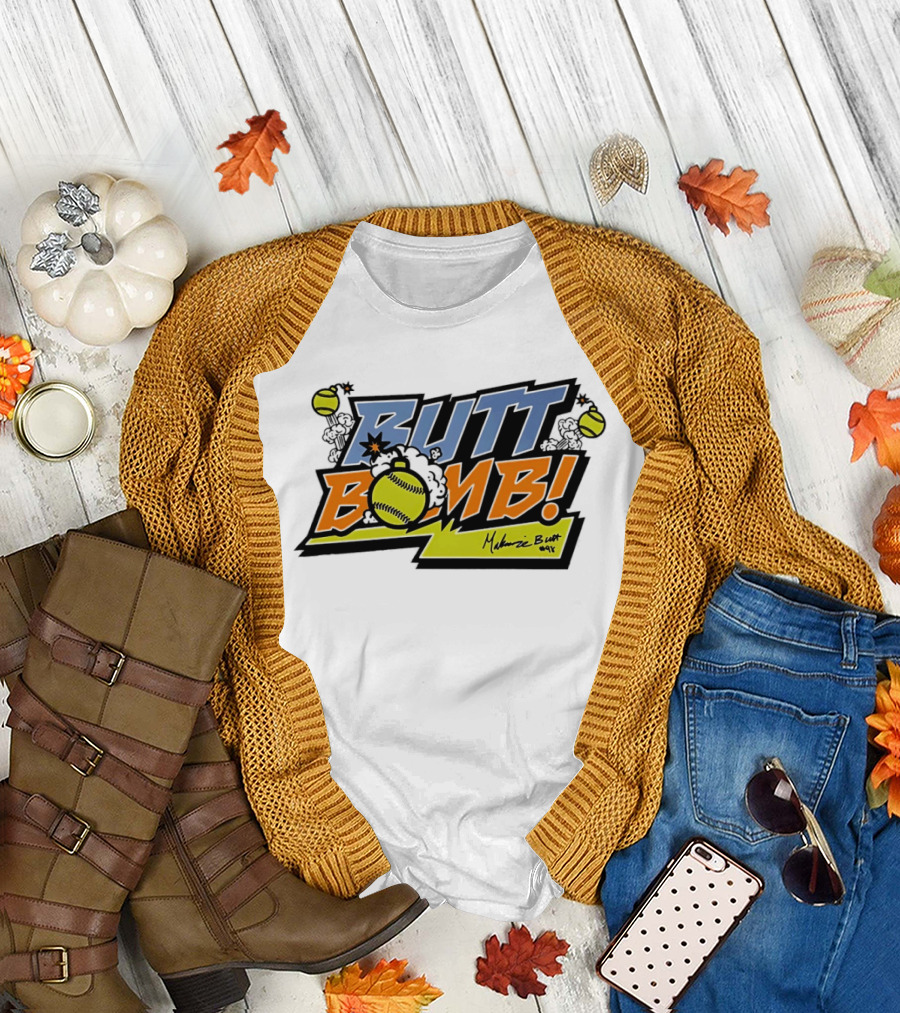 Butt Bomb Softball Explosion Melanie Butt Vols T-Shirt