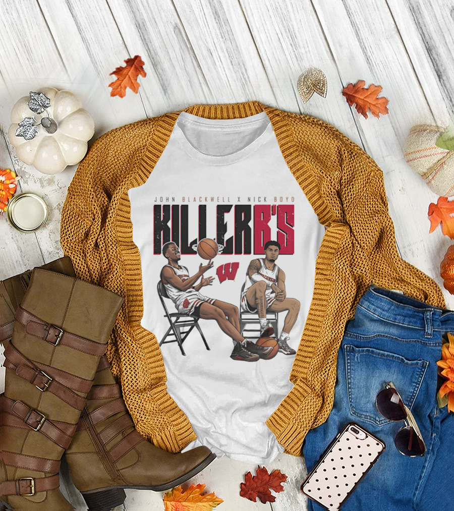 John Blackwell Nick Boyd Wisconsin Killer B's Basketball Duo T-Shirt