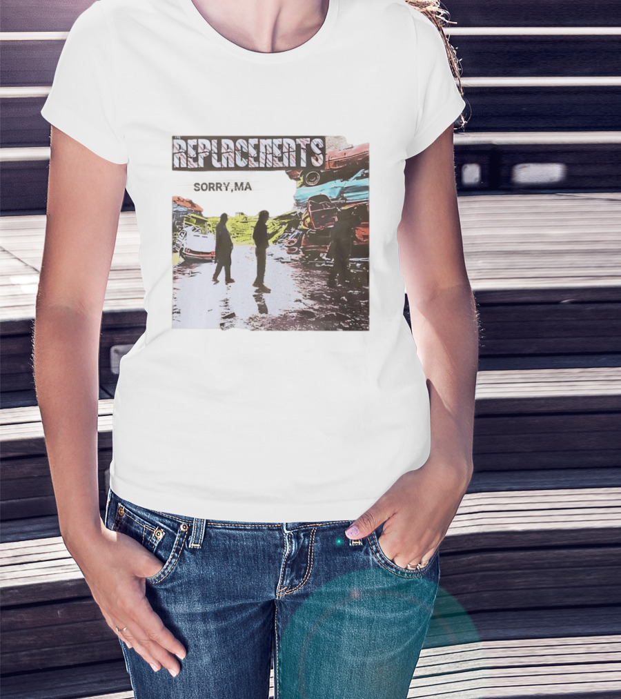 Replacements Sorry Ma Forgot To Take Out The Trash Album Cover Rustic Junkyard Scene T-Shirt