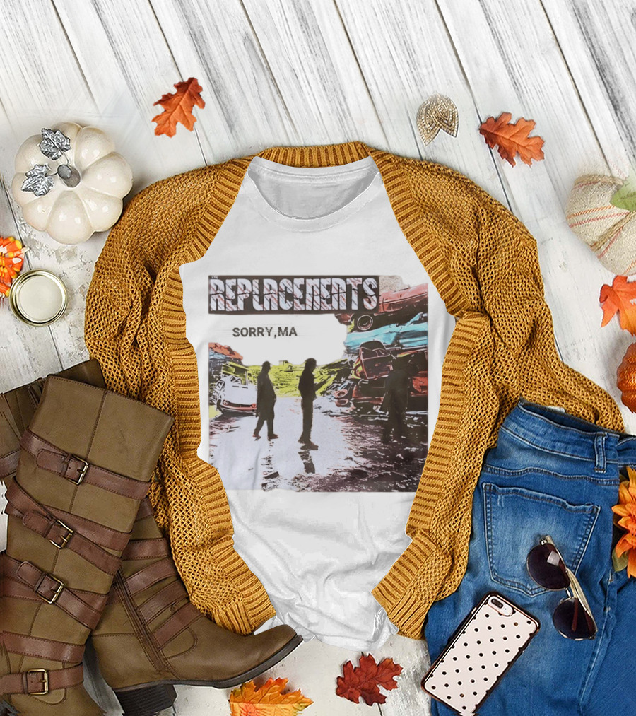 Replacements Sorry Ma Forgot to Take Out the Trash Album Cover Rustic Junkyard Scene T-Shirt