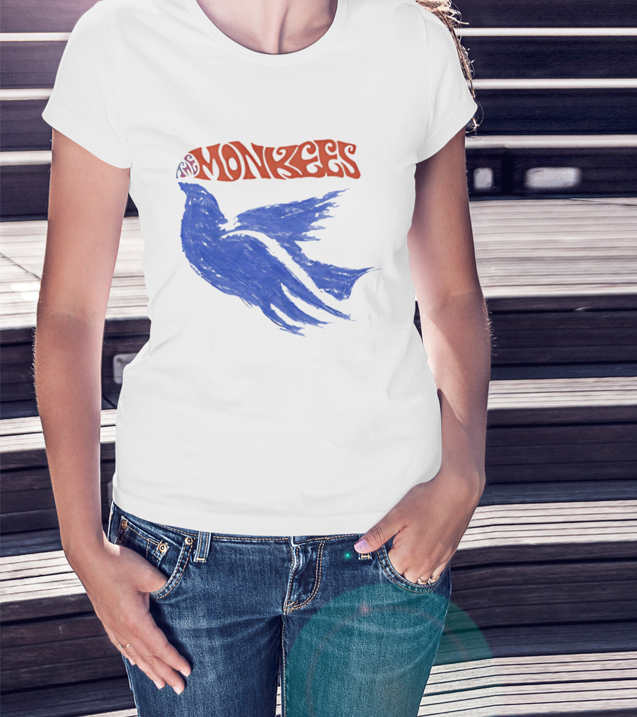 Monkees Psychedelic Dove Rock Band Iconography T-Shirt