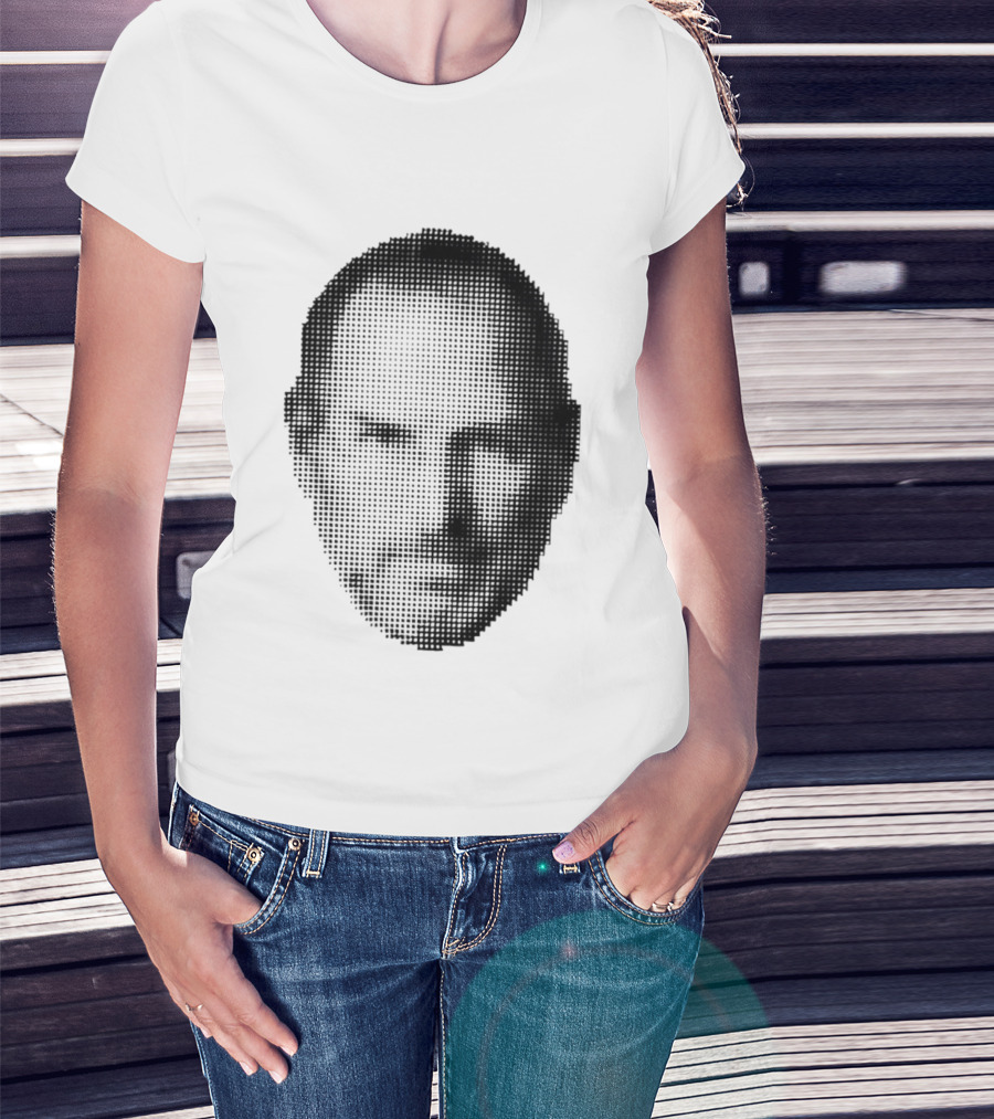 Thinking Differently Steve Jobs Portrait Dot Matrix T-Shirt