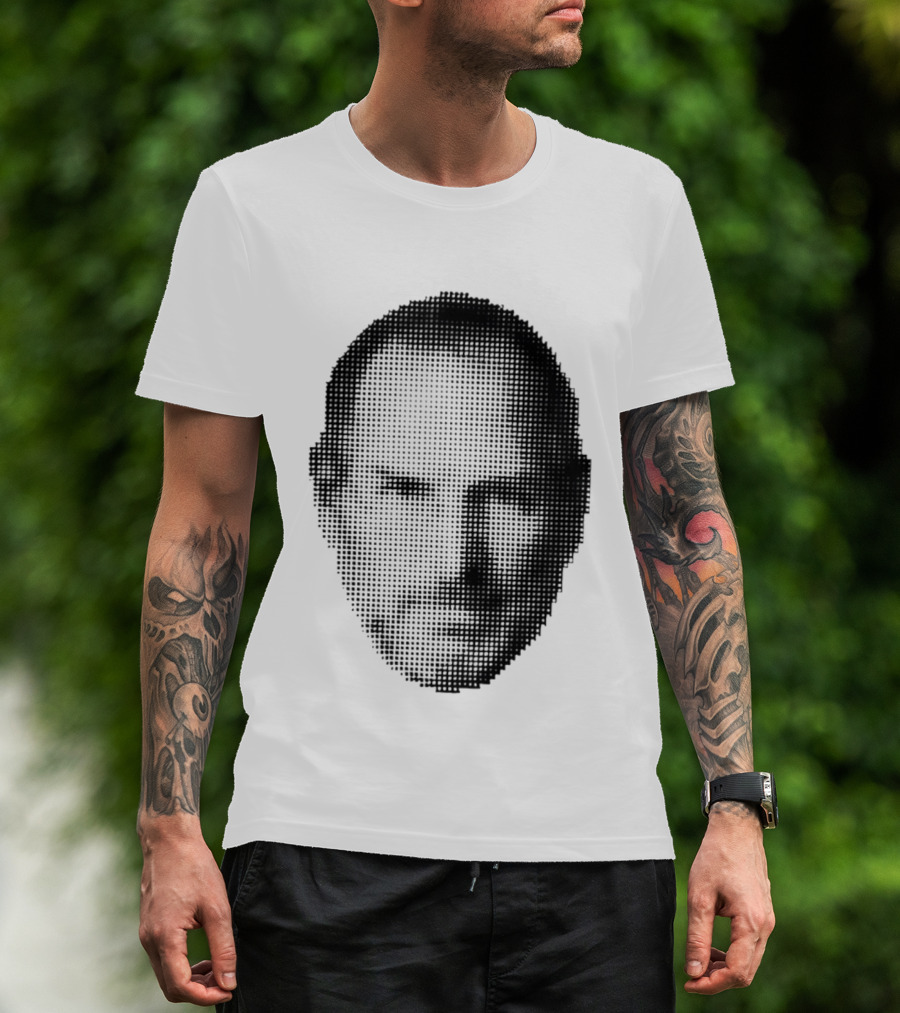 Thinking Differently Steve Jobs Portrait Dot Matrix T-Shirt