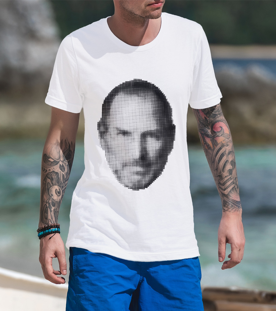 Thinking Differently Steve Jobs Portrait Dot Matrix T-Shirt