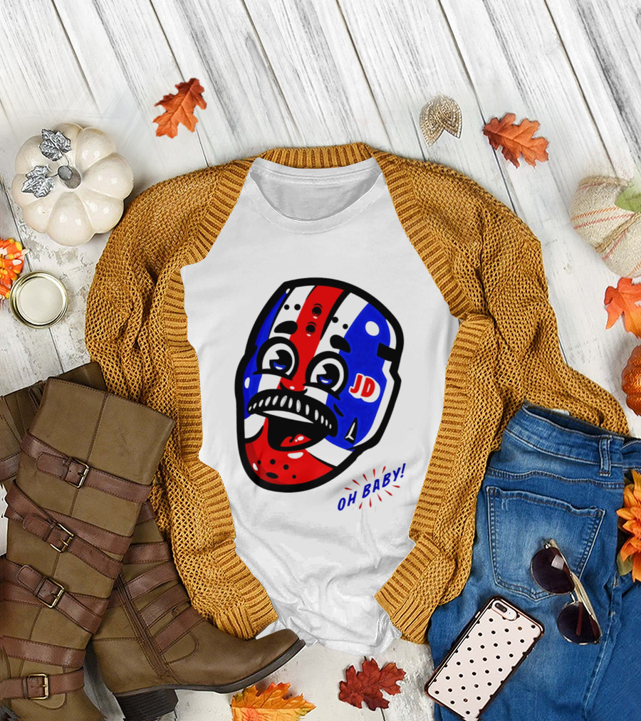 New York Rangers Goalie Mask JD Oh Baby Happy Friday T-Shirt