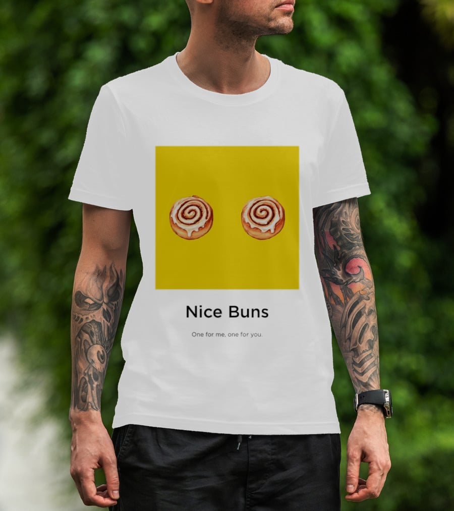 Nice Buns One For Me One For You Cinnamon Roll Pair T-Shirt