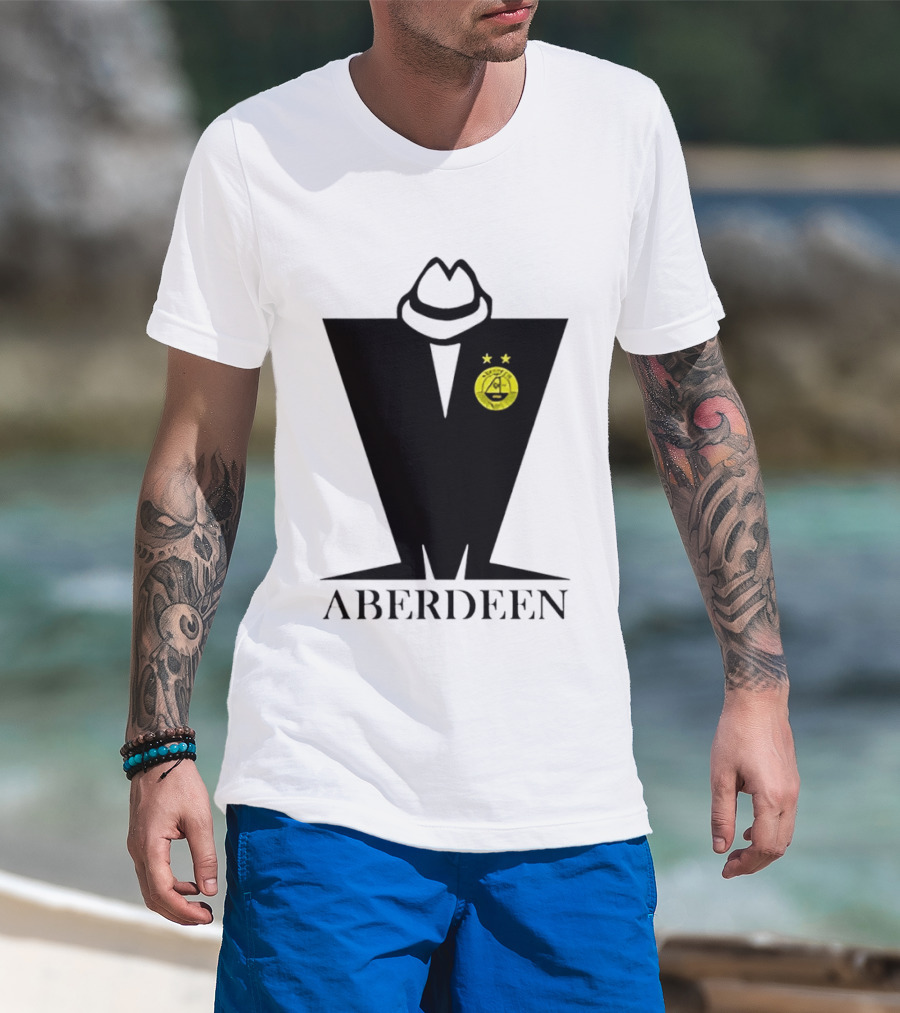 Nutty M Aberdeen FC Football Badge Fedora T-Shirt