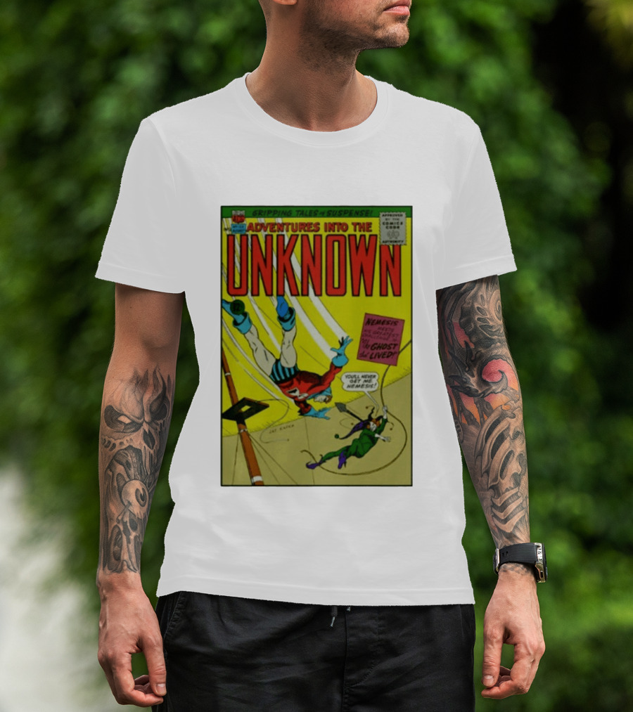 Adventures Into The Unknown Gripping Tales Of Suspense Nemesis Ghost That Lived 1960s Comic Vintage Cover T-Shirt